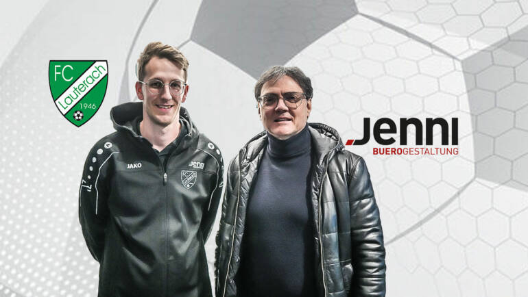 Neuer Sponsor für den FC Lauterach: Büroausstatter Jenni