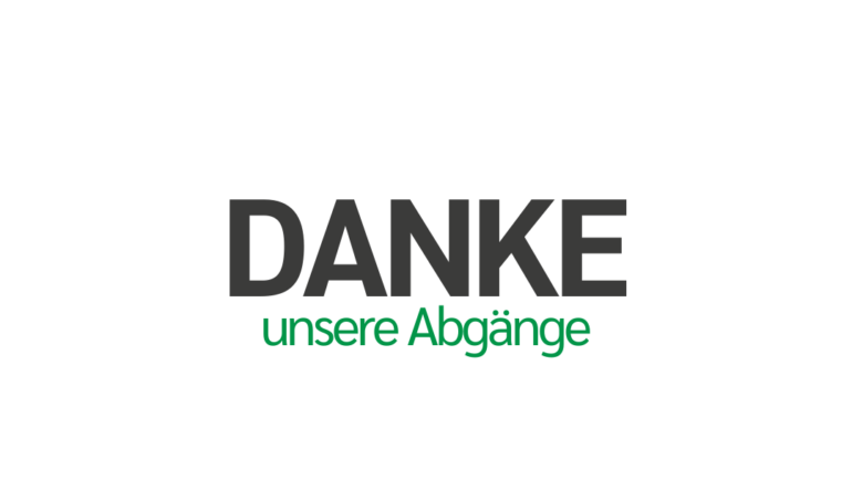 🔚 Unsere Abgänge – Danke für alles! 🙏🏼