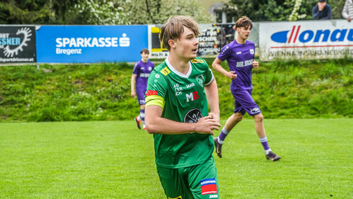 U18 stürmt an die Spitze – Lauterach fegt Viktoria Bregenz mit 5:0 vom Platz