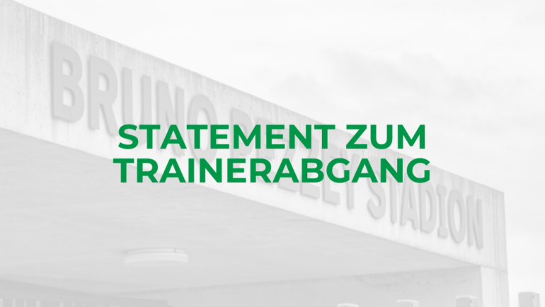 Statement zum Trainerabgang!